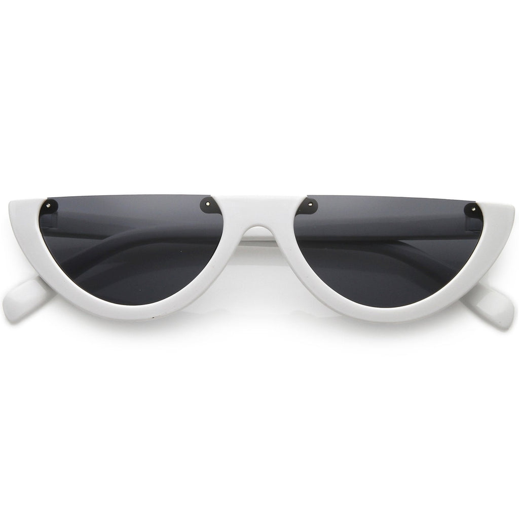 Flat Top Moon Shape Sunglasses