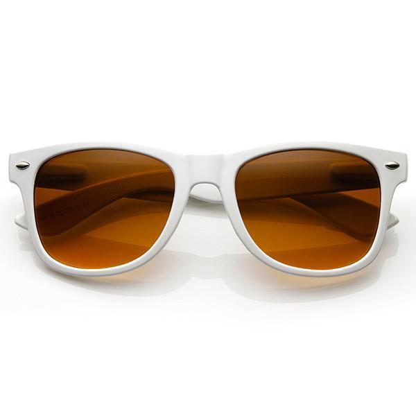 Blue Blocking 80's Horned Rim Sunglasses